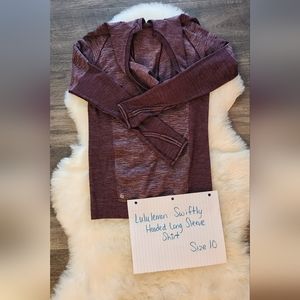 Lululemon Swiftly Hooded Long Sleeve Shirt